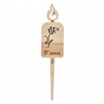 Lesena svečka na pik Nagelj v spomin